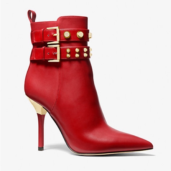 Michael Kors | Amal Studded Leather Ankle Boot - Picture 1 of 3